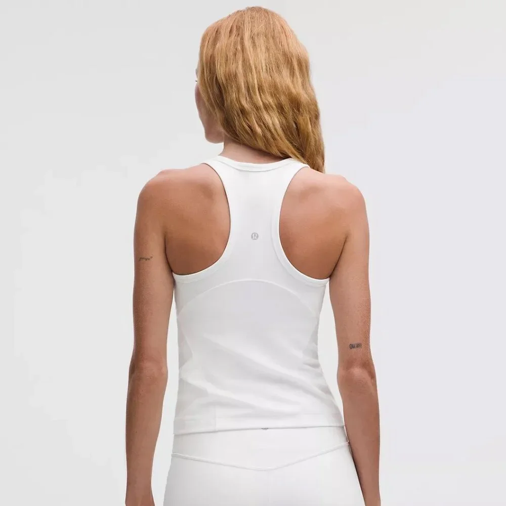 Align Waist-Length Racerback - White - Picture 2 of 3